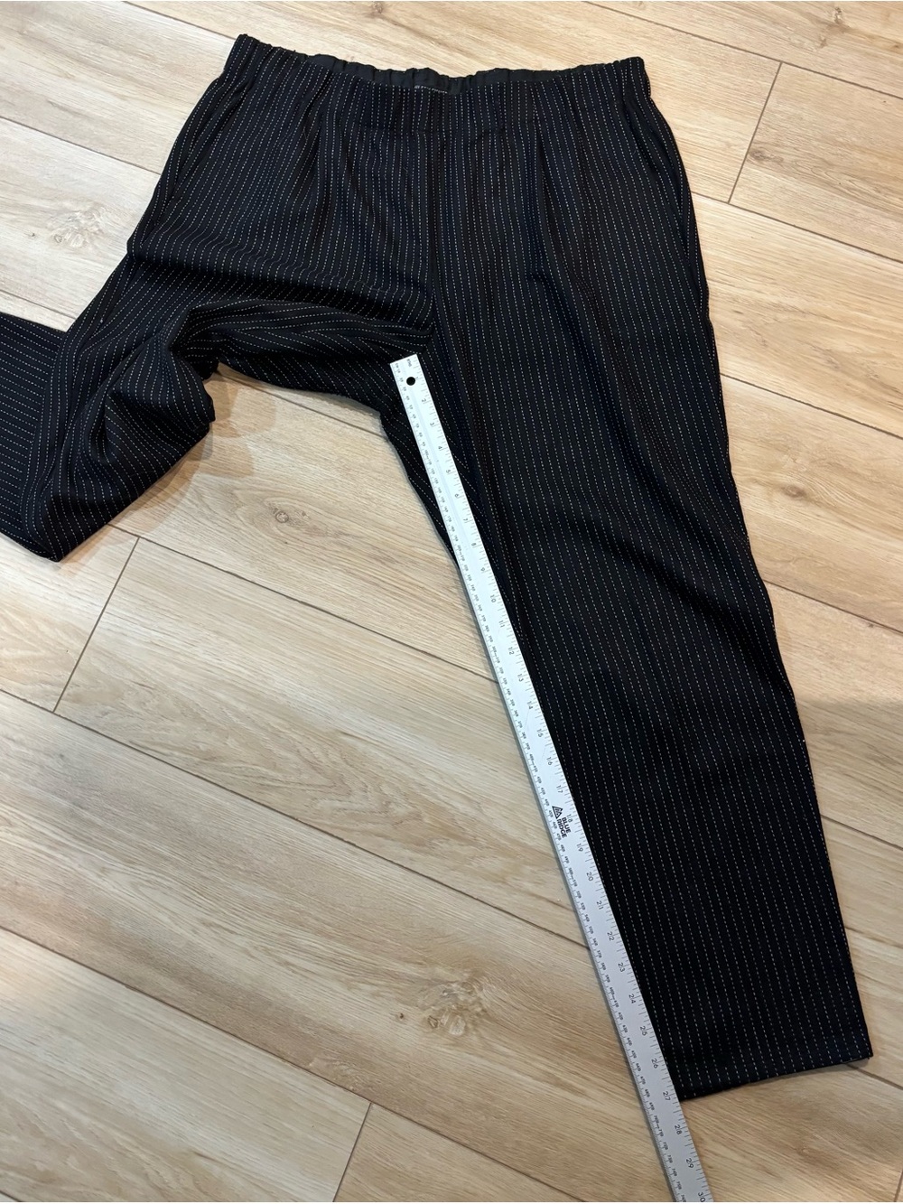 Eileen Fisher Pants Women Large L Stripe Pull on Office Siren Cottagecore - Picture 7 of 7